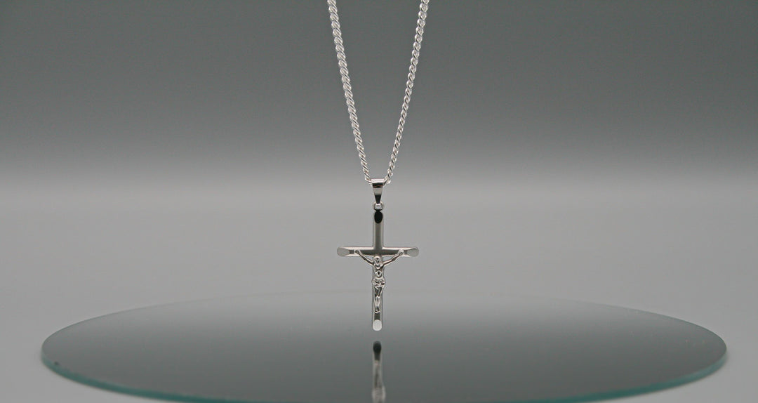 925 Silber Halskette mit Kreuzanhänger 2,4mm – DeinSchmuck by TL