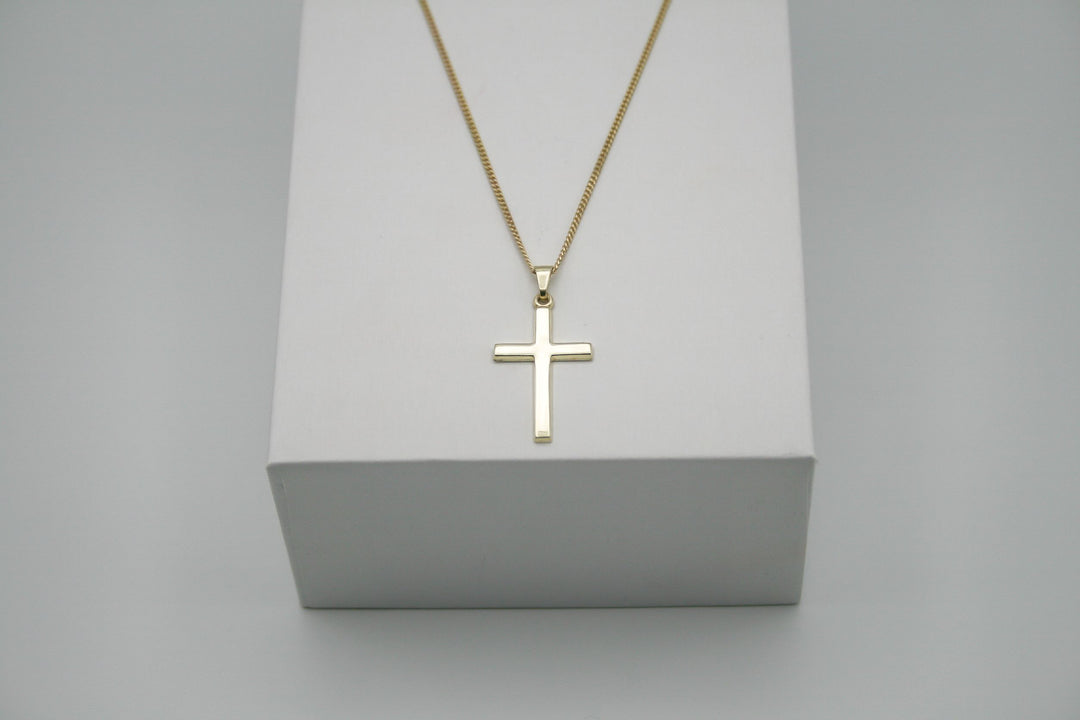Kreuz Halskette Damen 1,4mm / 333 Gold – DeinSchmuck by TL