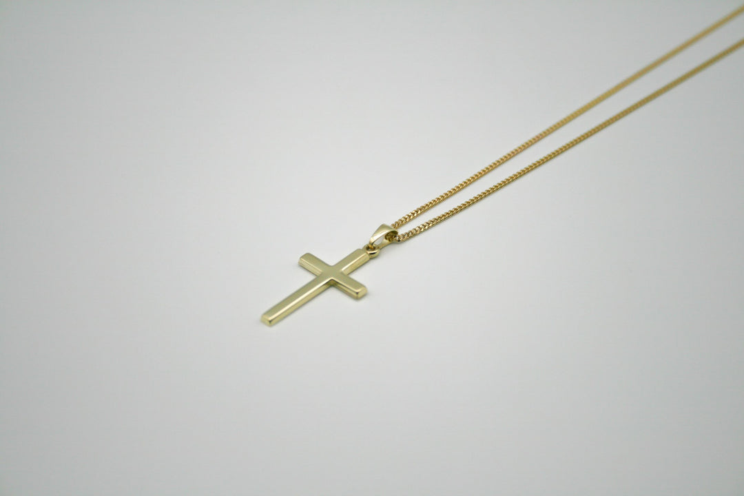 Kreuz Halskette Damen 1,4mm / – TL by DeinSchmuck Gold 333
