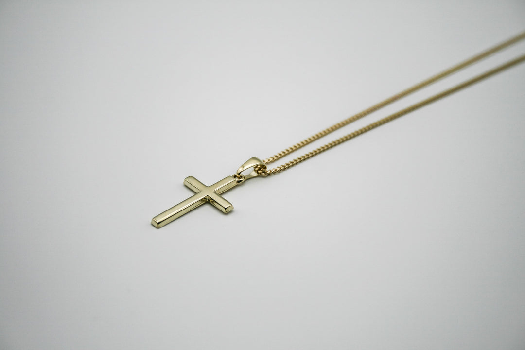 Damen Kette Kreuz 1,4mm DeinSchmuck TL 333 / Gold – by