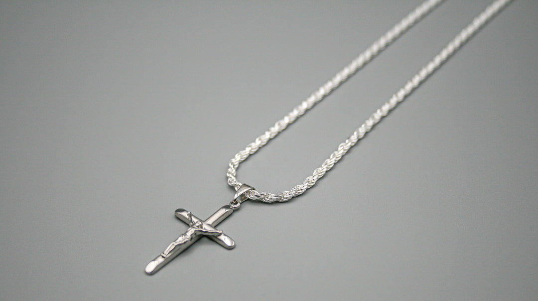 Kreuz Halskette "Jesus" Groß von Deinschmuck by TL